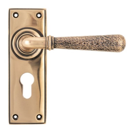 HAMMERED NEWBURY LEVER HANDLE ON BACKPLATE